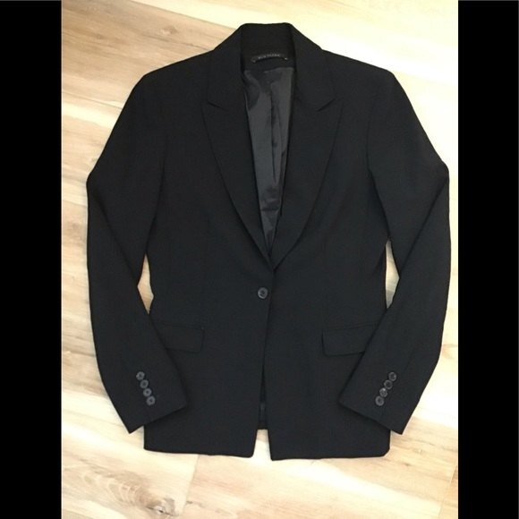 Elie Tahari One Button Black Blazer 6 - Picture 1 of 7